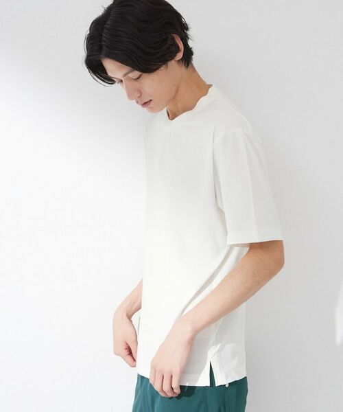 THE SHOP TK / ザ ショップ ティーケー Tシャツ | 【吸水速乾/UVカット/接触冷感】ミニリップル半袖Tシャツ | 詳細1