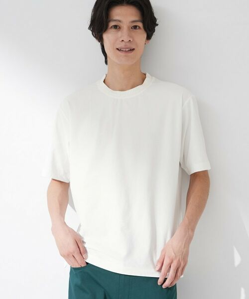 THE SHOP TK / ザ ショップ ティーケー Tシャツ | 【吸水速乾/UVカット/接触冷感】ミニリップル半袖Tシャツ | 詳細2