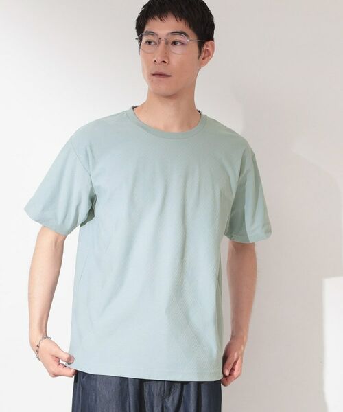 THE SHOP TK / ザ ショップ ティーケー Tシャツ | 【接触冷感/吸水速乾/UVカット】パーフェクテック リンクス柄 半袖Tシャツ | 詳細5