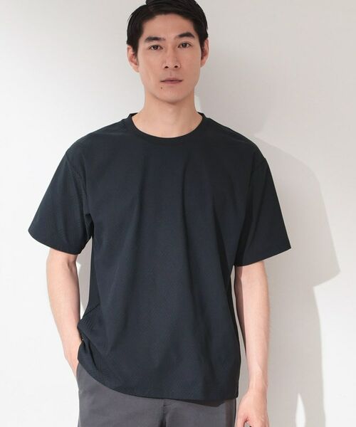 THE SHOP TK / ザ ショップ ティーケー Tシャツ | 【接触冷感/吸水速乾/UVカット】パーフェクテック リンクス柄 半袖Tシャツ | 詳細9