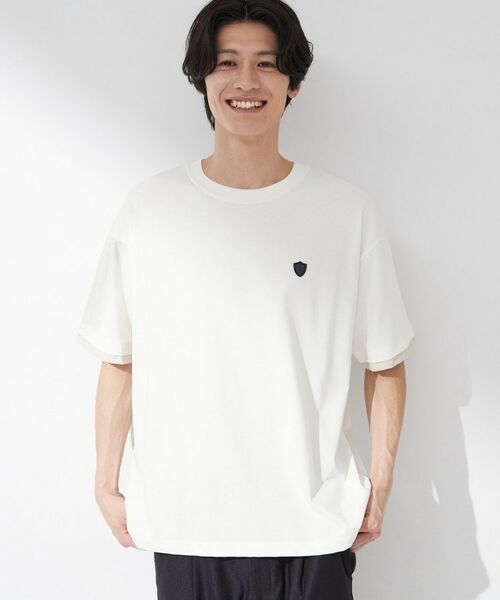 THE SHOP TK / ザ ショップ ティーケー Tシャツ | 【マシンウォッシャブル】袖レイヤード半袖Tシャツ | 詳細1