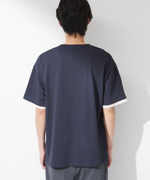 THE SHOP TK / ザ ショップ ティーケー Tシャツ | 【マシンウォッシャブル】袖レイヤード半袖Tシャツ | 詳細11