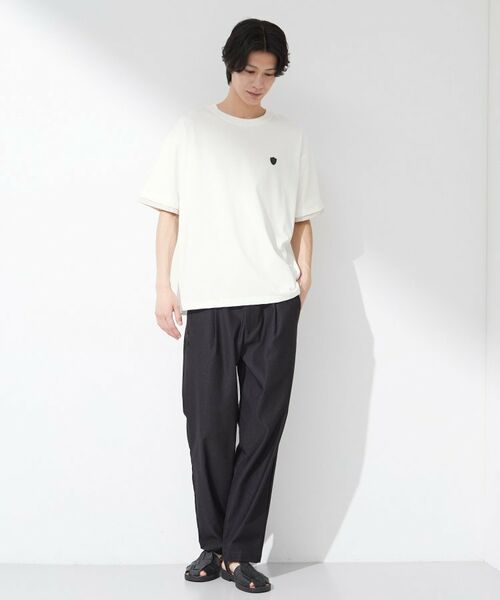 THE SHOP TK / ザ ショップ ティーケー Tシャツ | 【マシンウォッシャブル】袖レイヤード半袖Tシャツ | 詳細3