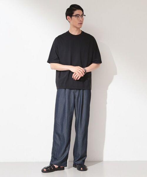 THE SHOP TK / ザ ショップ ティーケー Tシャツ | 【ゆったりシルエット】前後切り替え 半袖Tシャツ | 詳細7