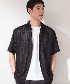 THE SHOP TK / ザ ショップ ティーケー シャツ・ブラウス | 格子柄メッシュ半袖シャツ