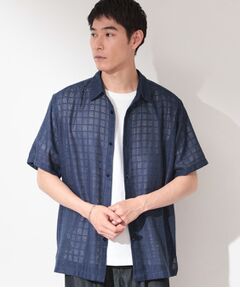 THE SHOP TK / ザ ショップ ティーケー シャツ・ブラウス | 格子柄メッシュ半袖シャツ