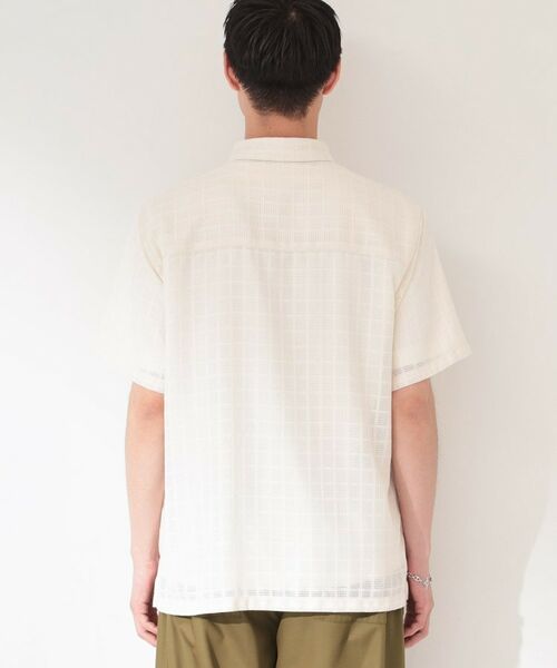 THE SHOP TK / ザ ショップ ティーケー シャツ・ブラウス | 格子柄メッシュ半袖シャツ | 詳細15