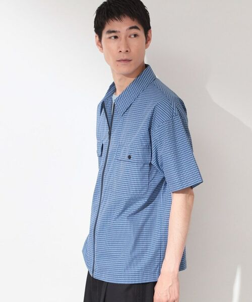 THE SHOP TK / ザ ショップ ティーケー シャツ・ブラウス | 【接触冷感／セットアップ可／洗濯機OK】アソート ジップ半袖シャツ | 詳細10