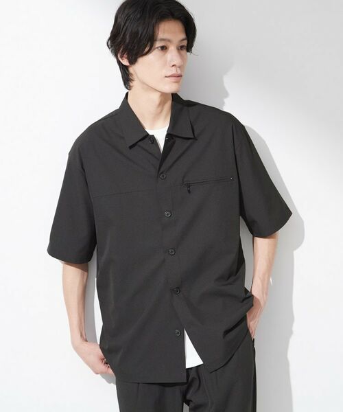 THE SHOP TK / ザ ショップ ティーケー シャツ・ブラウス | 【吸水速乾/接触冷感/防シワ/マシンウォッシャブル】ハイドロクール半袖シャツ | 詳細1