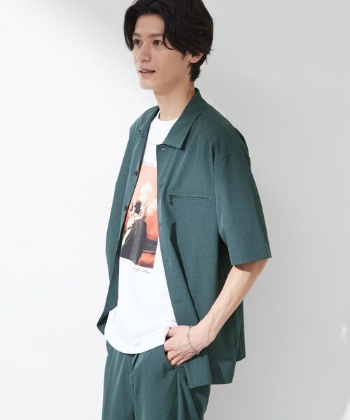THE SHOP TK / ザ ショップ ティーケー シャツ・ブラウス | 【吸水速乾/接触冷感/防シワ/マシンウォッシャブル】ハイドロクール半袖シャツ | 詳細10