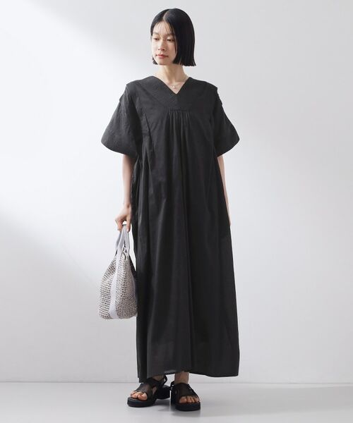 THE SHOP TK / ザ ショップ ティーケー ロング・マキシ丈ワンピース | ゆるラク カフタン風ロングワンピース | 詳細2
