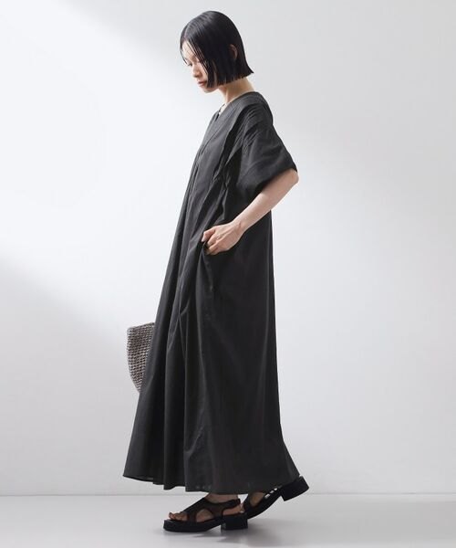THE SHOP TK / ザ ショップ ティーケー ロング・マキシ丈ワンピース | ゆるラク カフタン風ロングワンピース | 詳細3