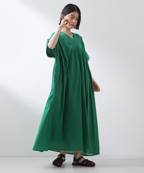 THE SHOP TK / ザ ショップ ティーケー ロング・マキシ丈ワンピース | ゆるラク カフタン風ロングワンピース | 詳細6