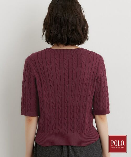 THE SHOP TK / ザ ショップ ティーケー ニット・セーター | POLO BCS/ケーブル半袖ニット | 詳細15