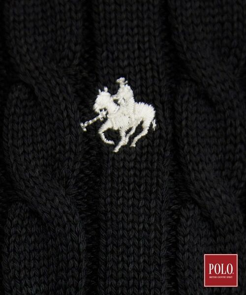 THE SHOP TK / ザ ショップ ティーケー ニット・セーター | POLO BCS/ケーブル半袖ニット | 詳細4