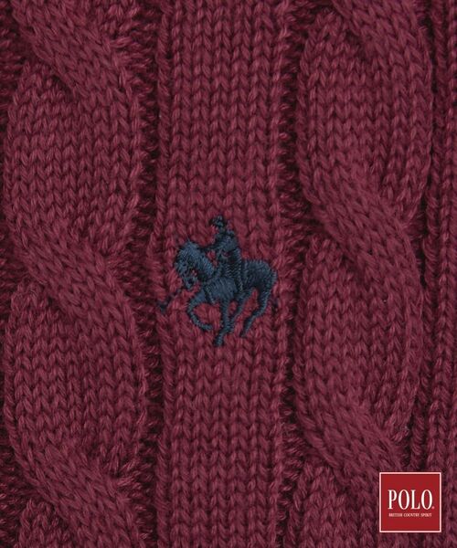 THE SHOP TK / ザ ショップ ティーケー ニット・セーター | POLO BCS/ケーブル半袖ニット | 詳細8