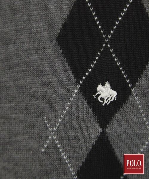 THE SHOP TK / ザ ショップ ティーケー ニット・セーター | POLO BCS/アーガイル半袖ニット | 詳細12