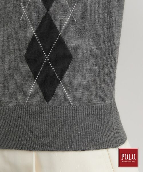 THE SHOP TK / ザ ショップ ティーケー ニット・セーター | POLO BCS/アーガイル5分袖ニット | 詳細21
