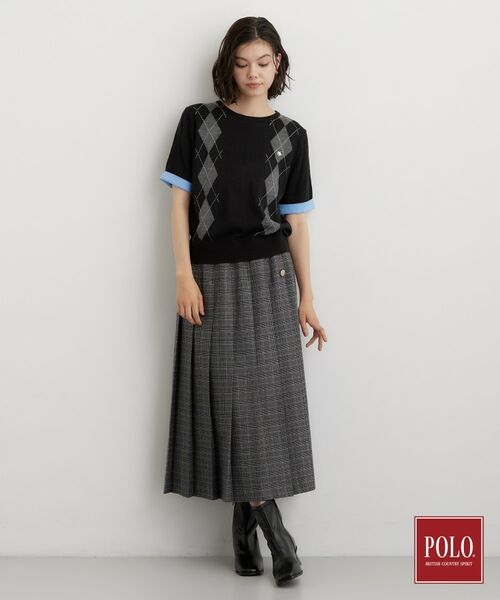 THE SHOP TK / ザ ショップ ティーケー ニット・セーター | POLO BCS/アーガイル半袖ニット | 詳細3