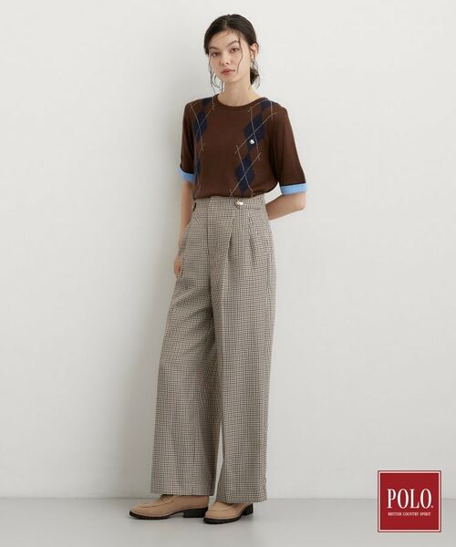 THE SHOP TK / ザ ショップ ティーケー ニット・セーター | POLO BCS/アーガイル半袖ニット | 詳細7