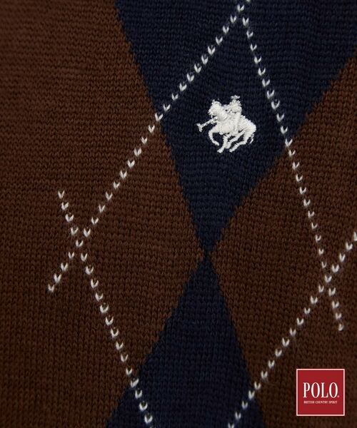 THE SHOP TK / ザ ショップ ティーケー ニット・セーター | POLO BCS/アーガイル半袖ニット | 詳細8