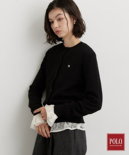 THE SHOP TK / ザ ショップ ティーケー カーディガン・ボレロ | POLO BCS/ケーブルクルーカーデ | 詳細2