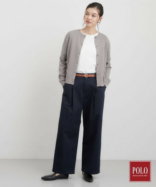 THE SHOP TK / ザ ショップ ティーケー カーディガン・ボレロ | POLO BCS/ケーブルクルーカーディガン | 詳細22
