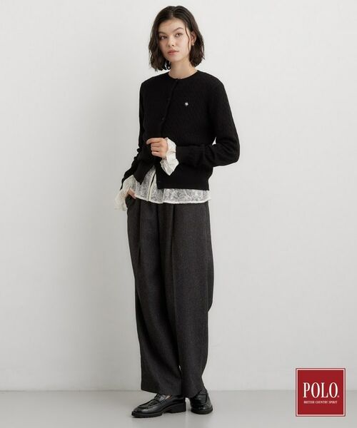 THE SHOP TK / ザ ショップ ティーケー カーディガン・ボレロ | POLO BCS/ケーブルクルーカーデ | 詳細3