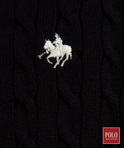 THE SHOP TK / ザ ショップ ティーケー カーディガン・ボレロ | POLO BCS/ケーブルクルーカーデ | 詳細4