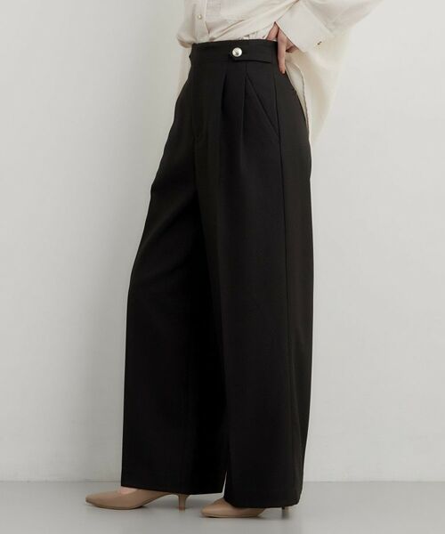 THE SHOP TK / ザ ショップ ティーケー パンツ | 【ウエスト位置を高く見せる】チェック柄アソートワイドパンツ | 詳細2