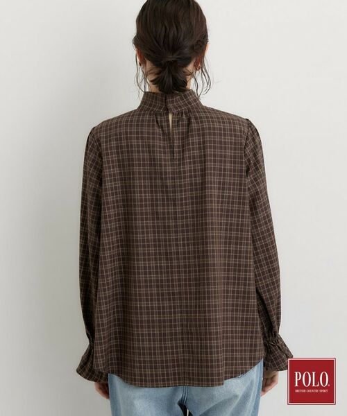 THE SHOP TK / ザ ショップ ティーケー シャツ・ブラウス | POLO BCS/チェックスカーフ付きブラウス | 詳細20