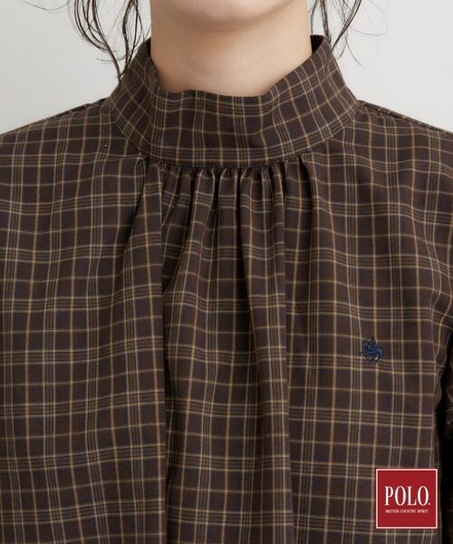 THE SHOP TK / ザ ショップ ティーケー シャツ・ブラウス | POLO BCS/チェックスカーフ付きブラウス | 詳細21