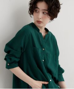 THE SHOP TK / ザ ショップ ティーケー シャツ・ブラウス | Wポケット金ボタンロングスリーブシャツ