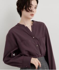 THE SHOP TK / ザ ショップ ティーケー シャツ・ブラウス | Wポケット金ボタンロングスリーブシャツ