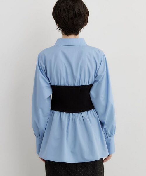 THE SHOP TK / ザ ショップ ティーケー シャツ・ブラウス | 1枚でレイヤードスタイルが完成 ビスチェドッキングシャツ | 詳細15