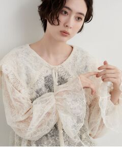 THE SHOP TK / ザ ショップ ティーケー シャツ・ブラウス | アンティーク風 セーラー襟レースブラウス