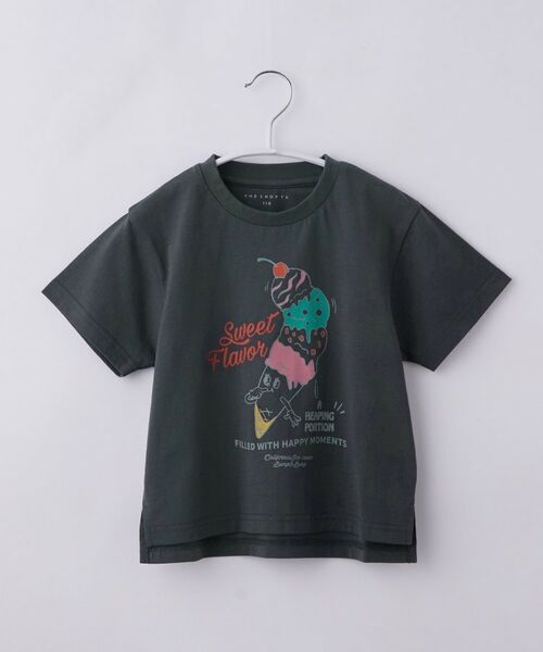 THE SHOP TK / ザ ショップ ティーケー Tシャツ | 【110-160】アソートプリントTシャツ 半袖(スミクロ(018))