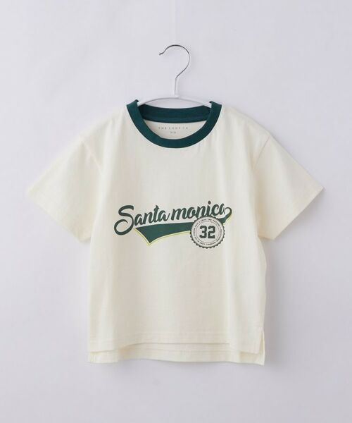THE SHOP TK / ザ ショップ ティーケー Tシャツ | 【110-160】アソートプリントTシャツ 半袖(アイボリー(104))