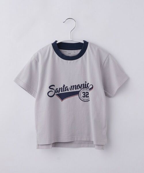 THE SHOP TK / ザ ショップ ティーケー Tシャツ | 【110-160】アソートプリントTシャツ 半袖(ライトグレー(111))