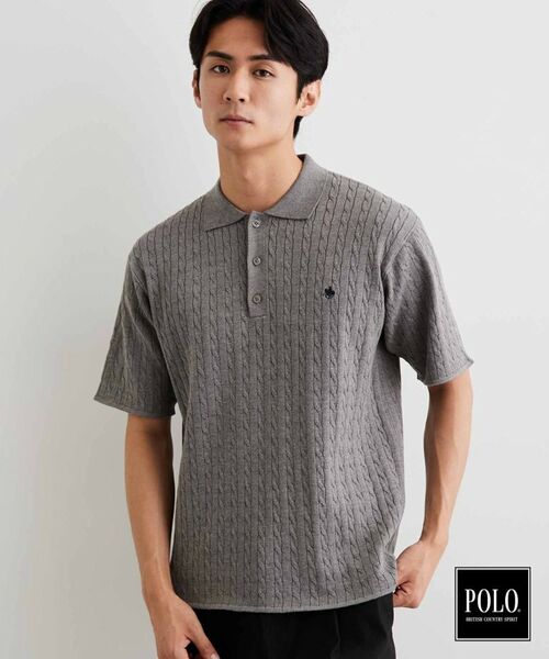 THE SHOP TK / ザ ショップ ティーケー ニット・セーター | POLO BCS/ケーブルニットポロ | 詳細5