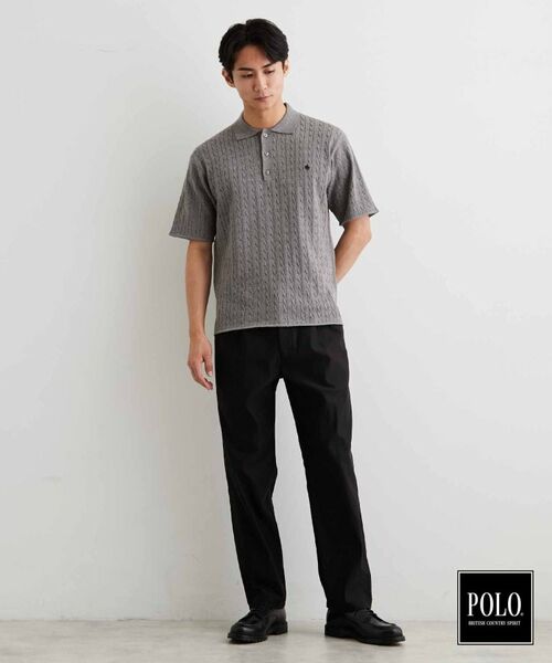 THE SHOP TK / ザ ショップ ティーケー ニット・セーター | POLO BCS/ケーブルニットポロ | 詳細7