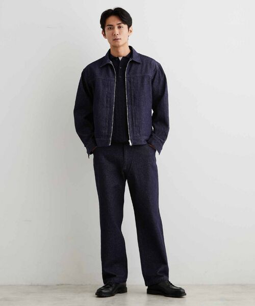 THE SHOP TK / ザ ショップ ティーケー レザーブルゾン・ジャケット | デニムライク Gジャン | 詳細7