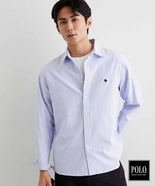 THE SHOP TK / ザ ショップ ティーケー シャツ・ブラウス | POLO BCS/アソート長袖シャツ(ブルー(391))