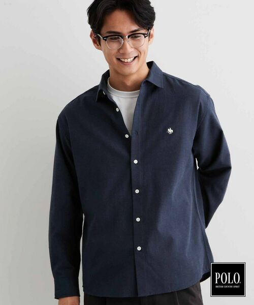 THE SHOP TK / ザ ショップ ティーケー シャツ・ブラウス | POLO BCS/アソート長袖シャツ(ネイビー(094))