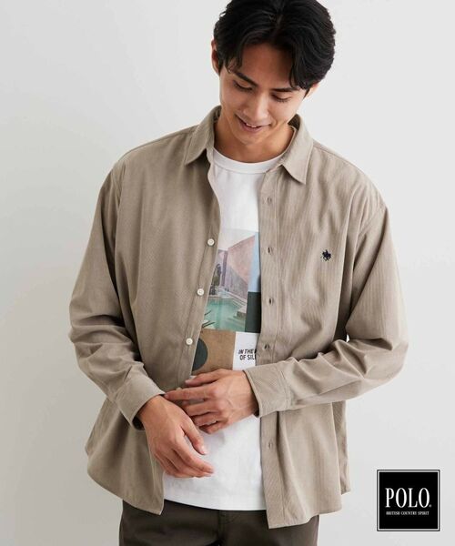 THE SHOP TK / ザ ショップ ティーケー シャツ・ブラウス | POLO BCS/アソート長袖シャツ(ベージュ(652))