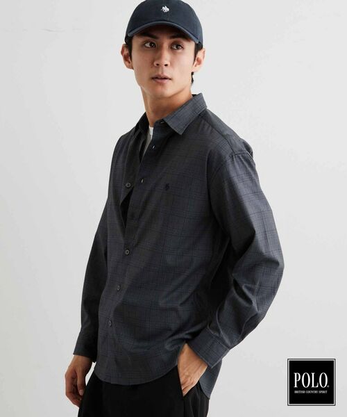 THE SHOP TK / ザ ショップ ティーケー シャツ・ブラウス | POLO BCS/アソート長袖シャツ(チャコールグレー(213))