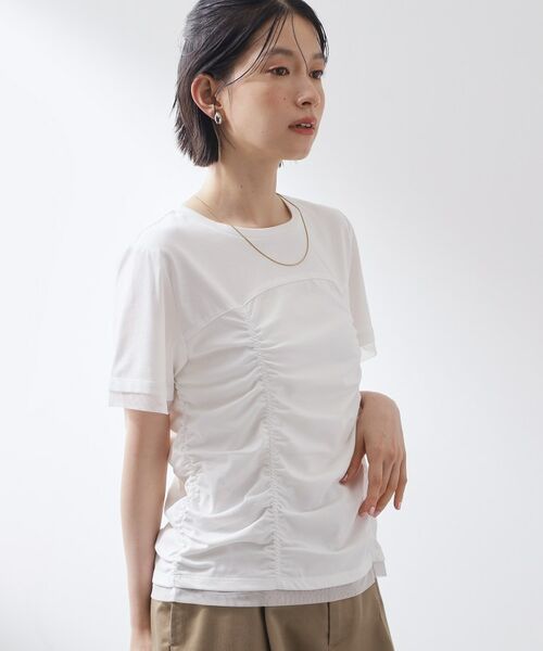 THE SHOP TK / ザ ショップ ティーケー カットソー | シャーリングデザインカットソー | 詳細2