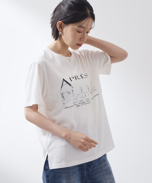 THE SHOP TK / ザ ショップ ティーケー Tシャツ | 【ひんやり/吸水速乾】ロゴレースカバーリングTシャツ | 詳細2
