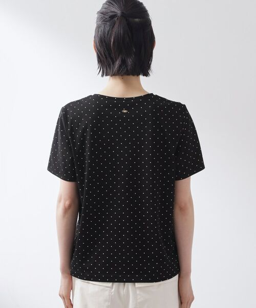 THE SHOP TK / ザ ショップ ティーケー Tシャツ | 大人にちょうどいい チャーム付きドット柄Tシャツ | 詳細11