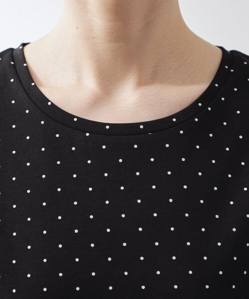 THE SHOP TK / ザ ショップ ティーケー Tシャツ | 大人にちょうどいい チャーム付きドット柄Tシャツ | 詳細12